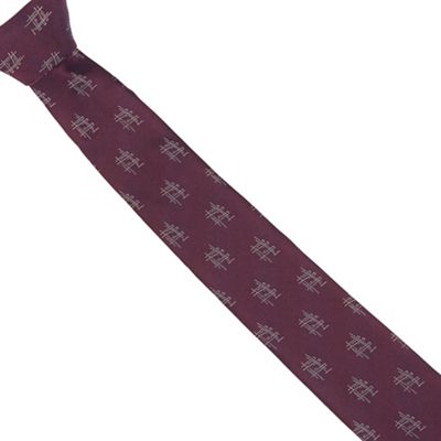 The Collection Purple slim oriental print slim tie